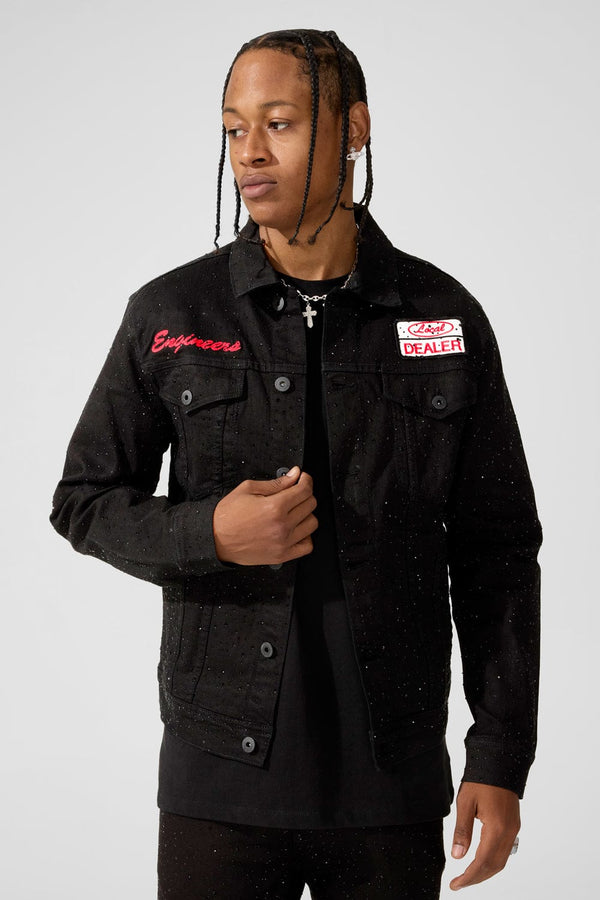 Jordan Craig Local Dealer Trucker Jacket - Jet Black