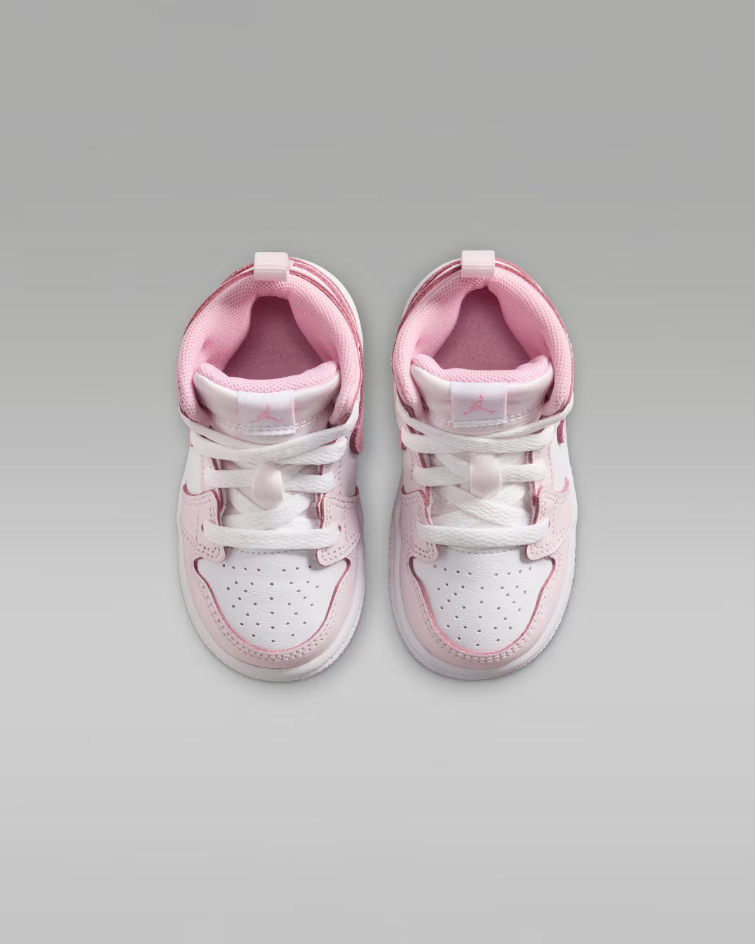Jordan 1 Mid Toddler - Pearl Pink / Medium Soft Pink / White