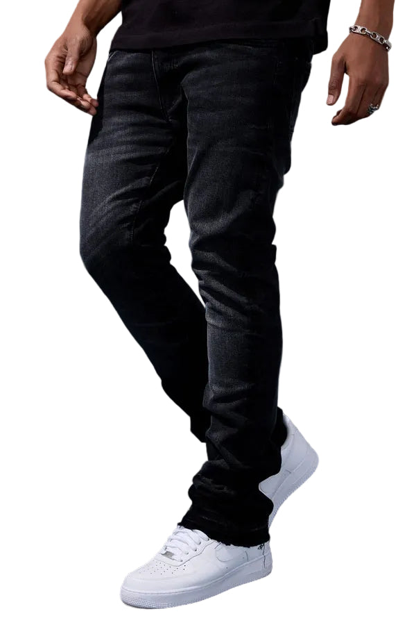 Jordan Craig Super Skinny Stacked Red Hook Denim Martin Stacked-Vintage Black