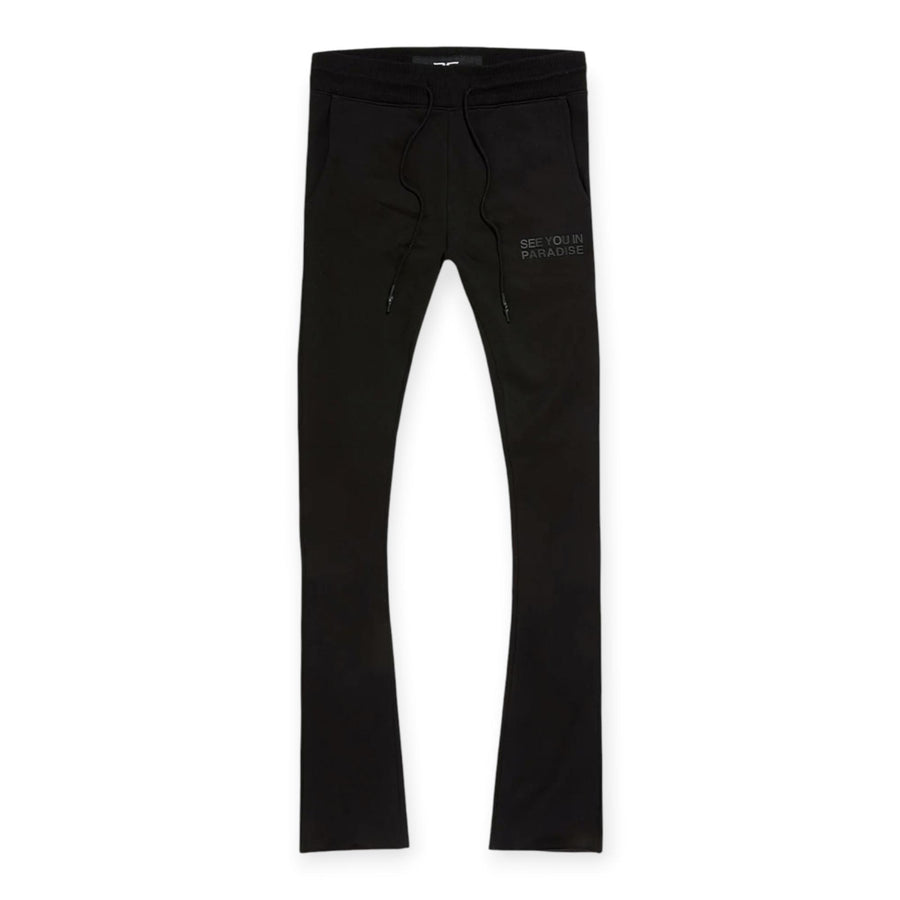 Jordan Craig See You In Paradise Wingspan Stacked Sweatpants-Black