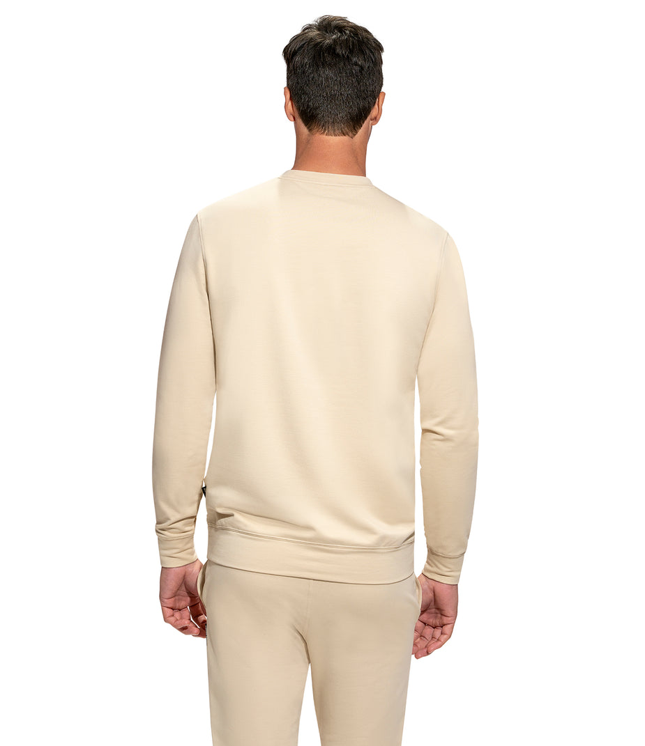 Messy Teddy Bancroft FT Crew Sweater - Sand