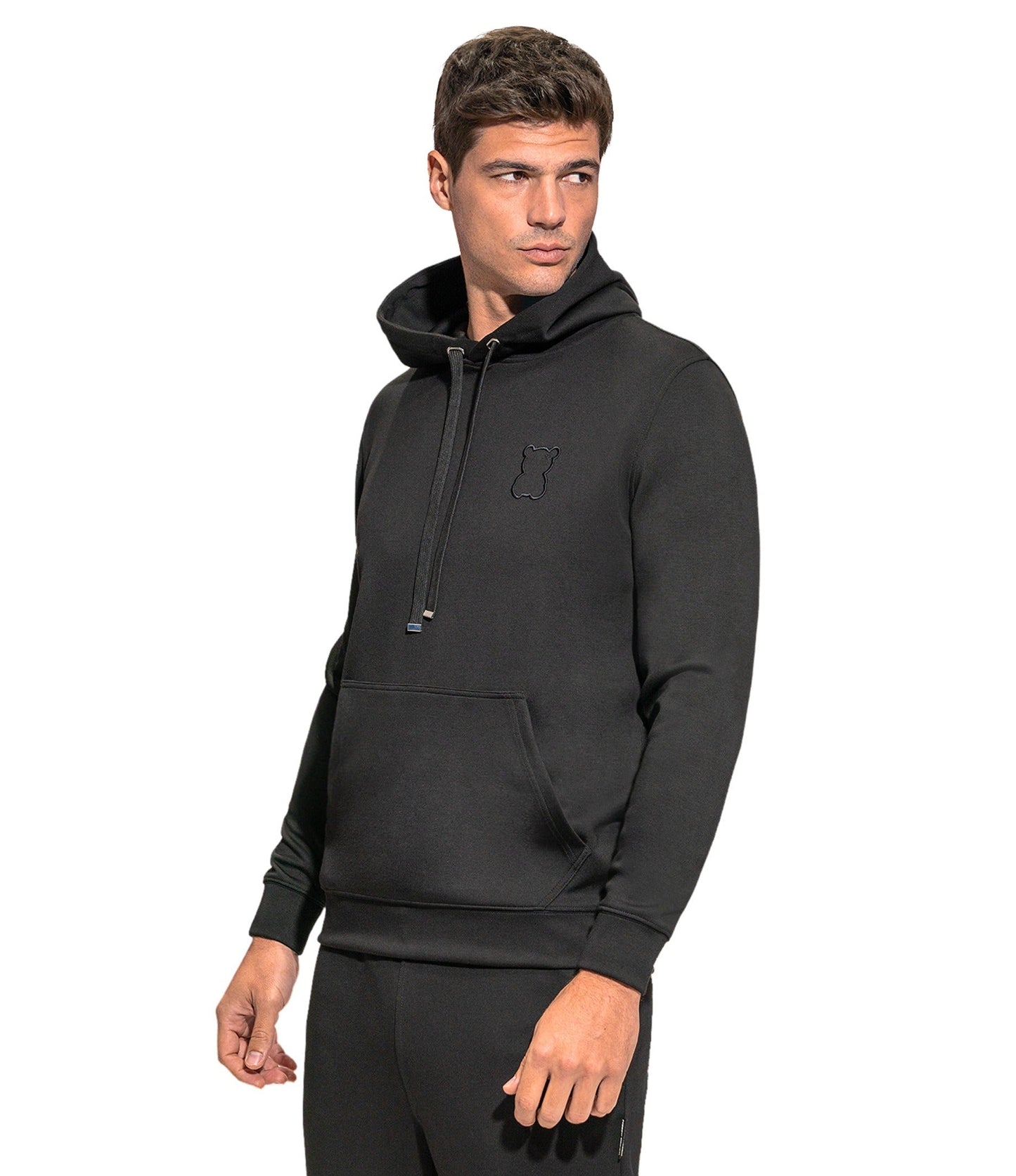 Messy Teddy Indiana Hoodie - Black