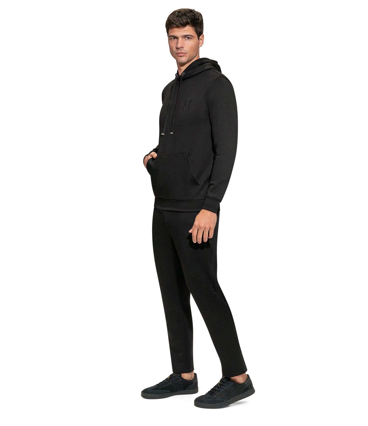 Messy Teddy Indiana Hoodie - Black