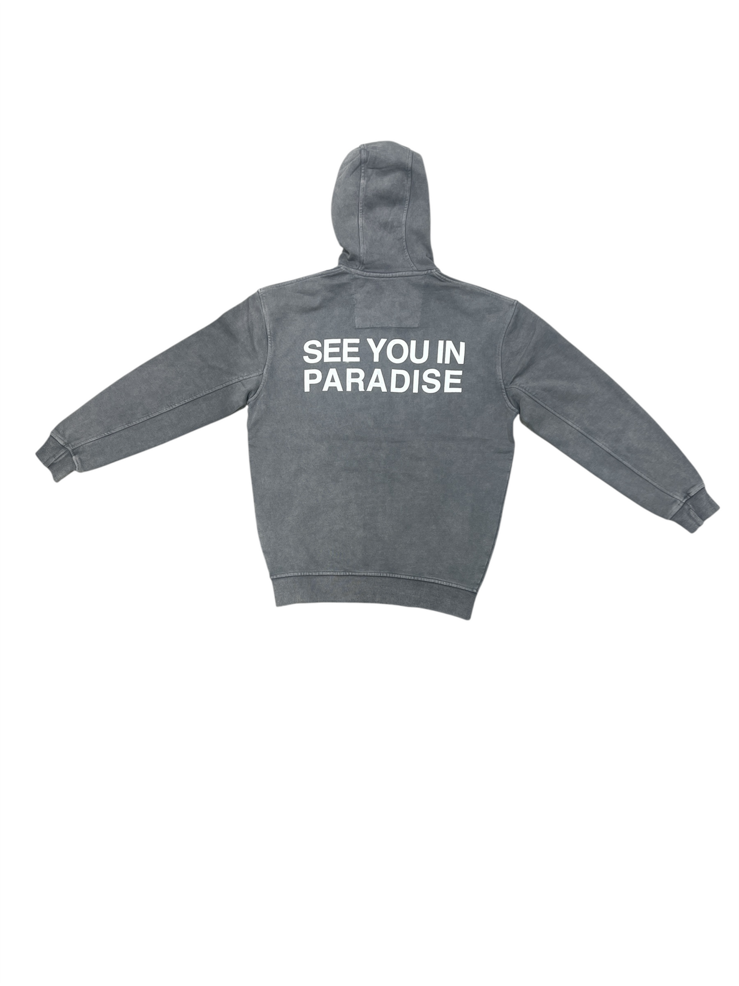 See You In Paradise Zip-Up Sweater - Charcoal Wash