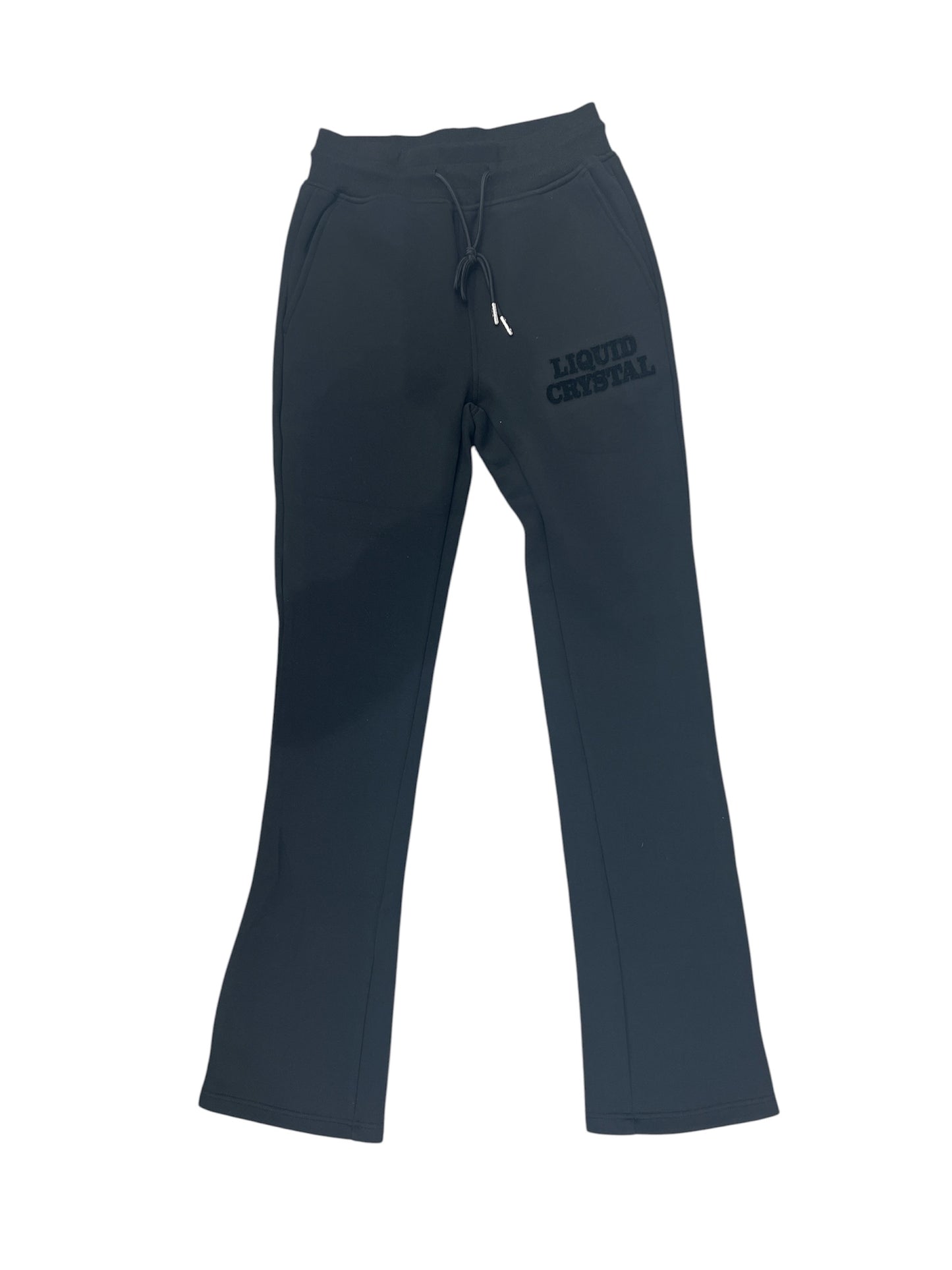 Liquid Crystal Sweatpants-Black