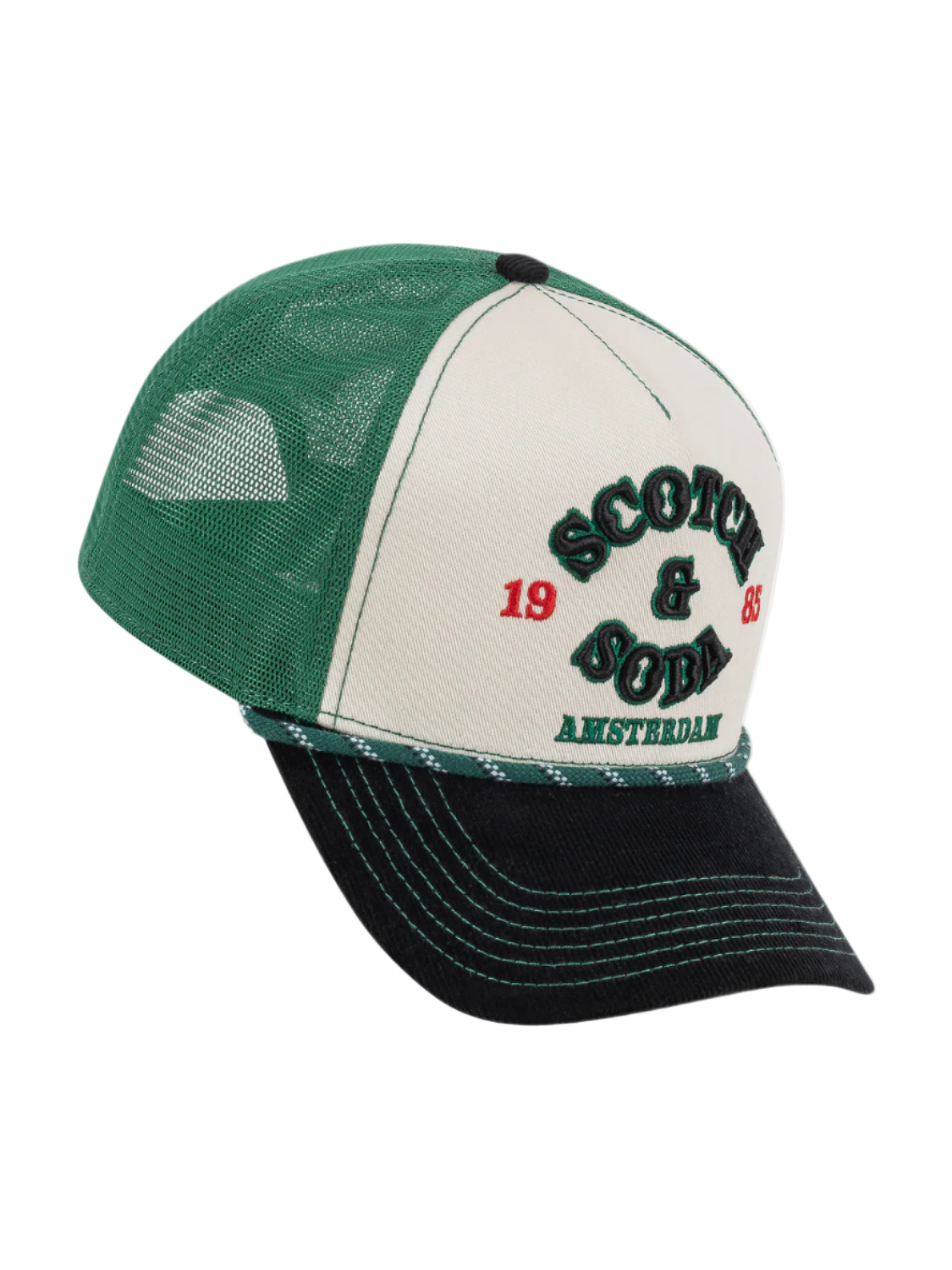 Scotch & Soda Breezy Trucker Hat-Black