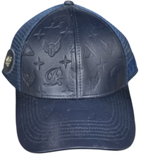 Privilege Society Heritage Trucker Leather Strap-Navy/Navy