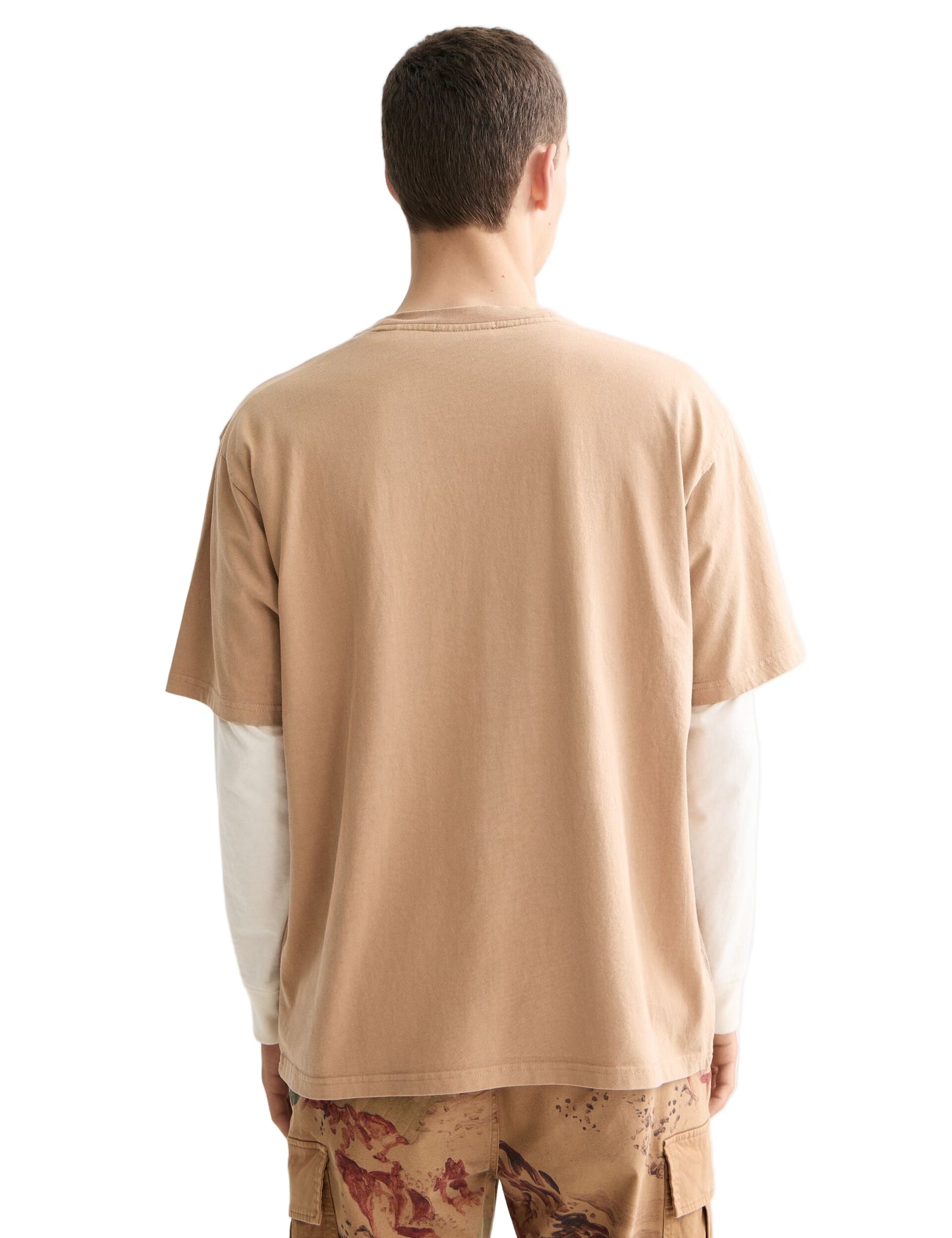 Scotch & Soda Loose Fit Overdyed AW T-Shirt - Tannin