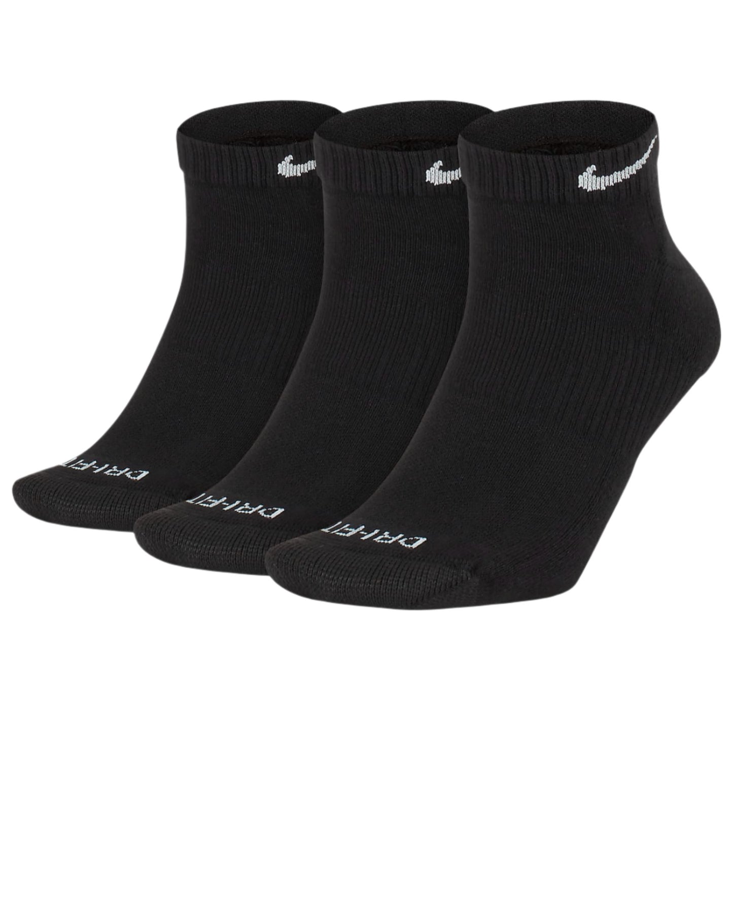 Nike Everyday Plus Cushioned Training Low Socks (3 Pairs)-Black