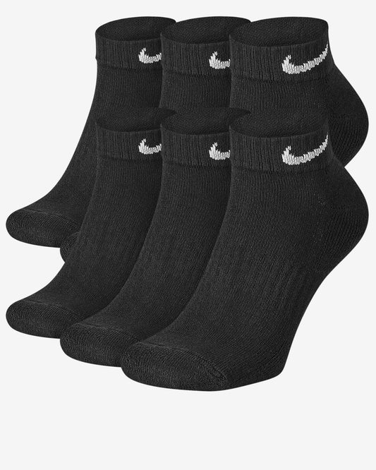Nike Everyday Cushioned Training Low Socks (6 Pairs)-Black