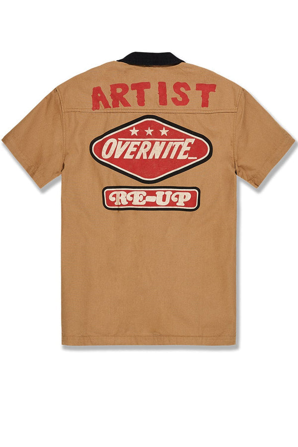 Jordan Craig The Re-Up Mechanic Shirt-Wheat