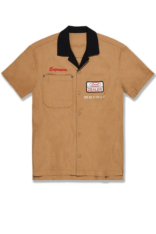 Jordan Craig The Re-Up Mechanic Shirt-Wheat