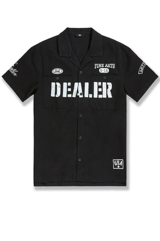 Jordan Craig The Plug Work Shirt-Black