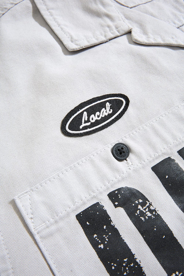 Jordan Craig The Plug Work Shirt -Cement