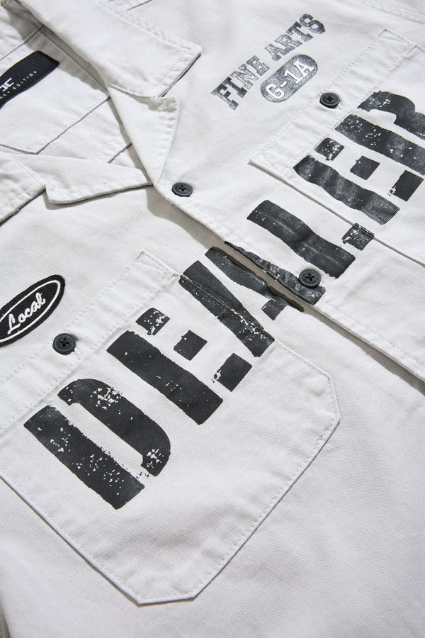 Jordan Craig The Plug Work Shirt -Cement
