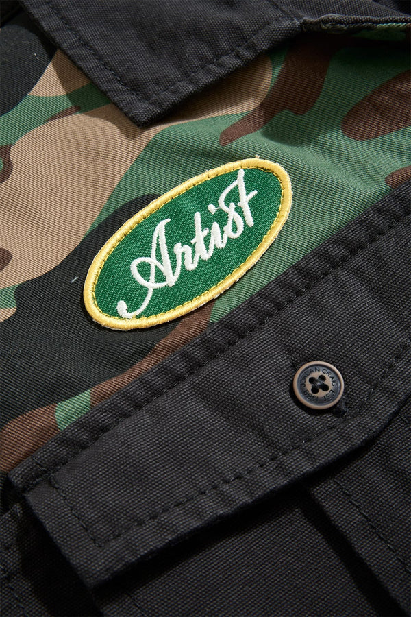 Jordan Craig Artists Union Work Shirt-Vintage Camo