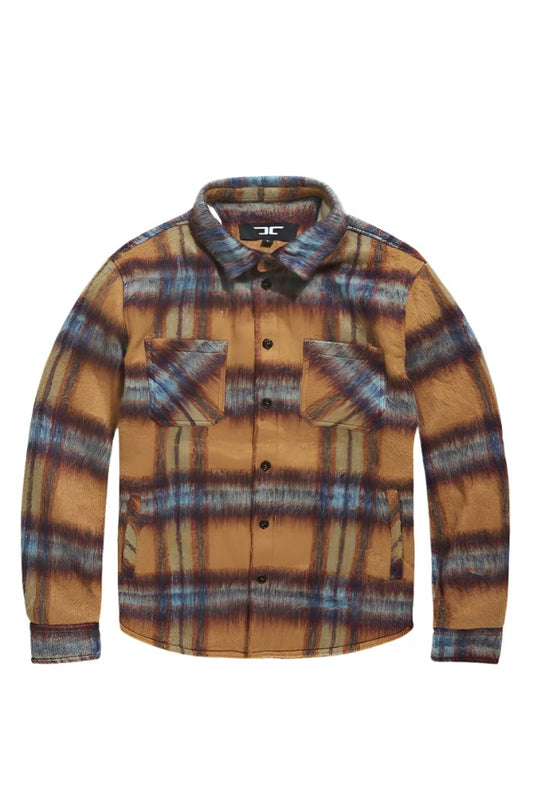 Jordan Craig See You In Paradise Flannel Shacket-Wheat