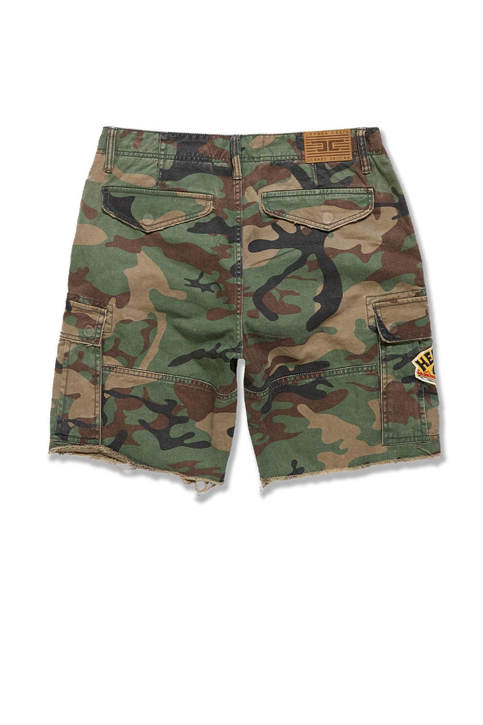 Jordan Craig Retro War Angel Cargo Shorts-Vintage Camo