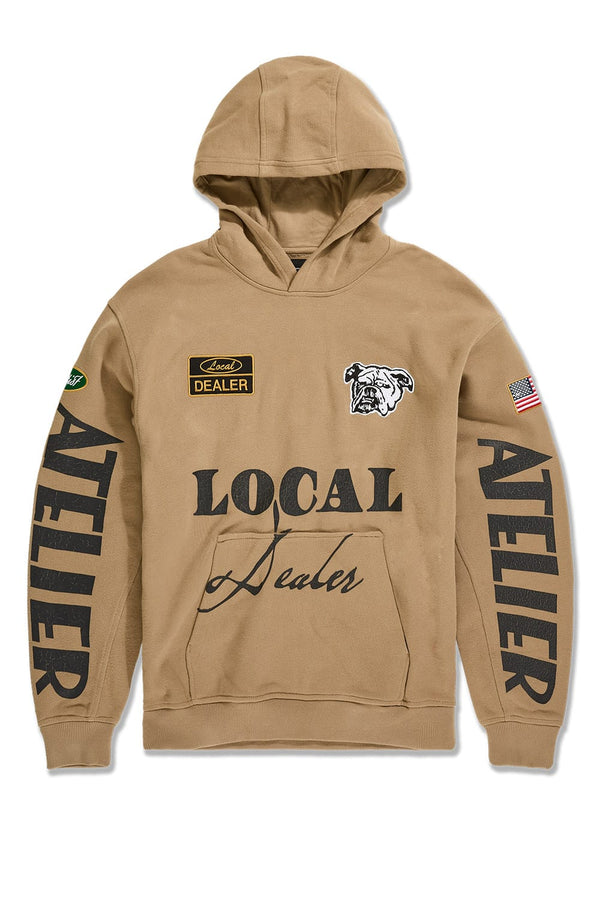 Jordan Craig Atelier Pullover Hoodie-Khaki Stone