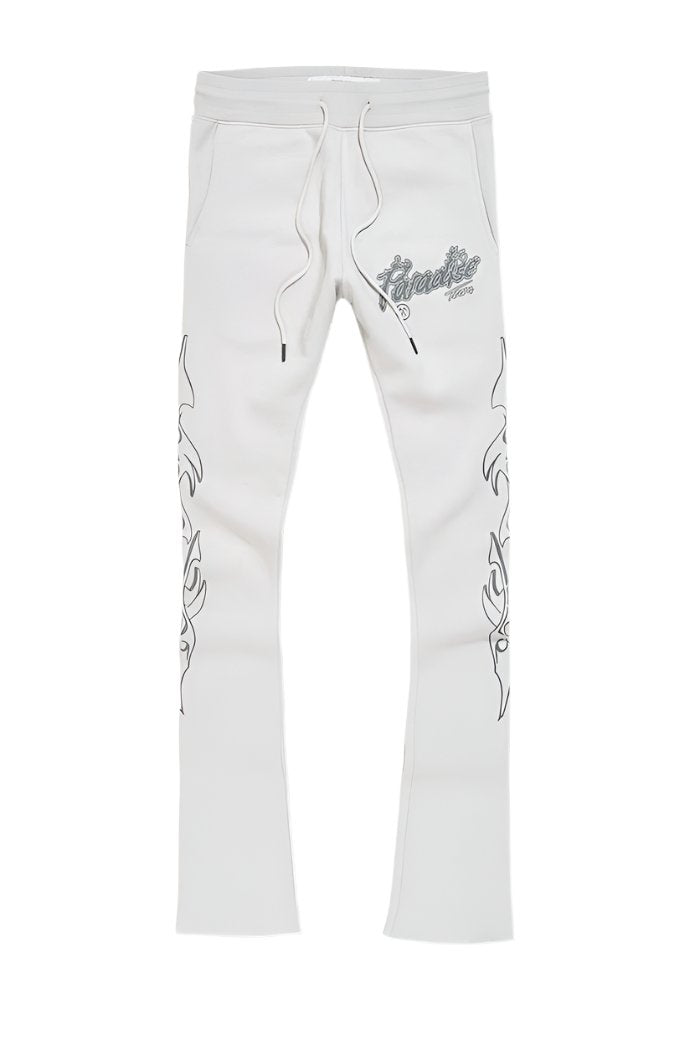 Jordan Craig Paradise Tour Stacked Sweatpants- Cement