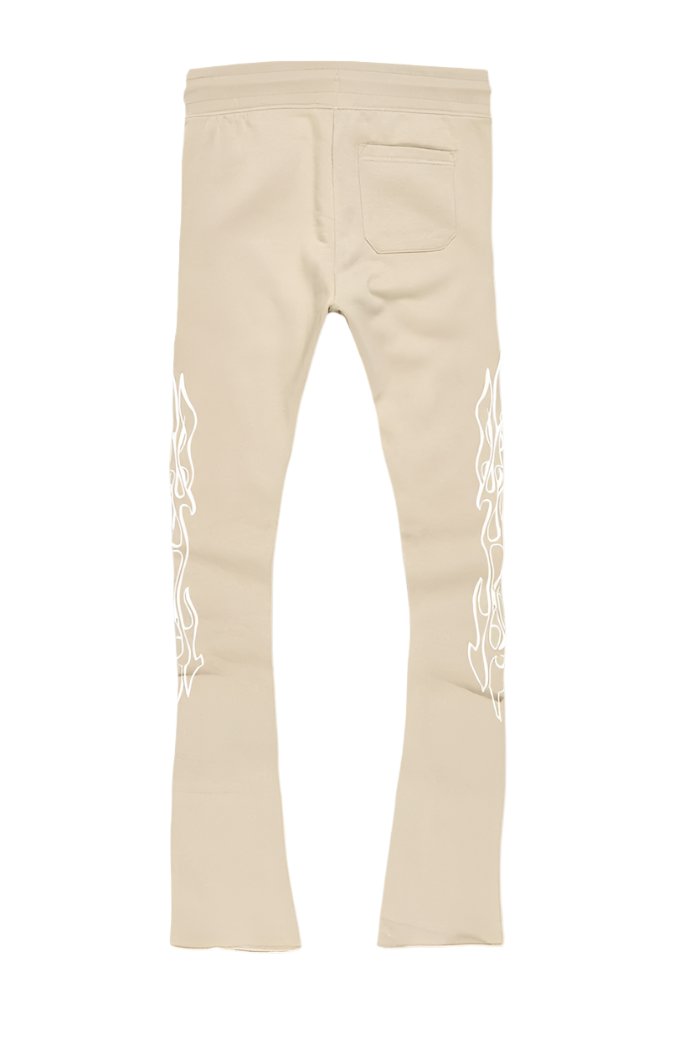 Jordan Craig Paradise Tour Stacked Sweatpants- Sand