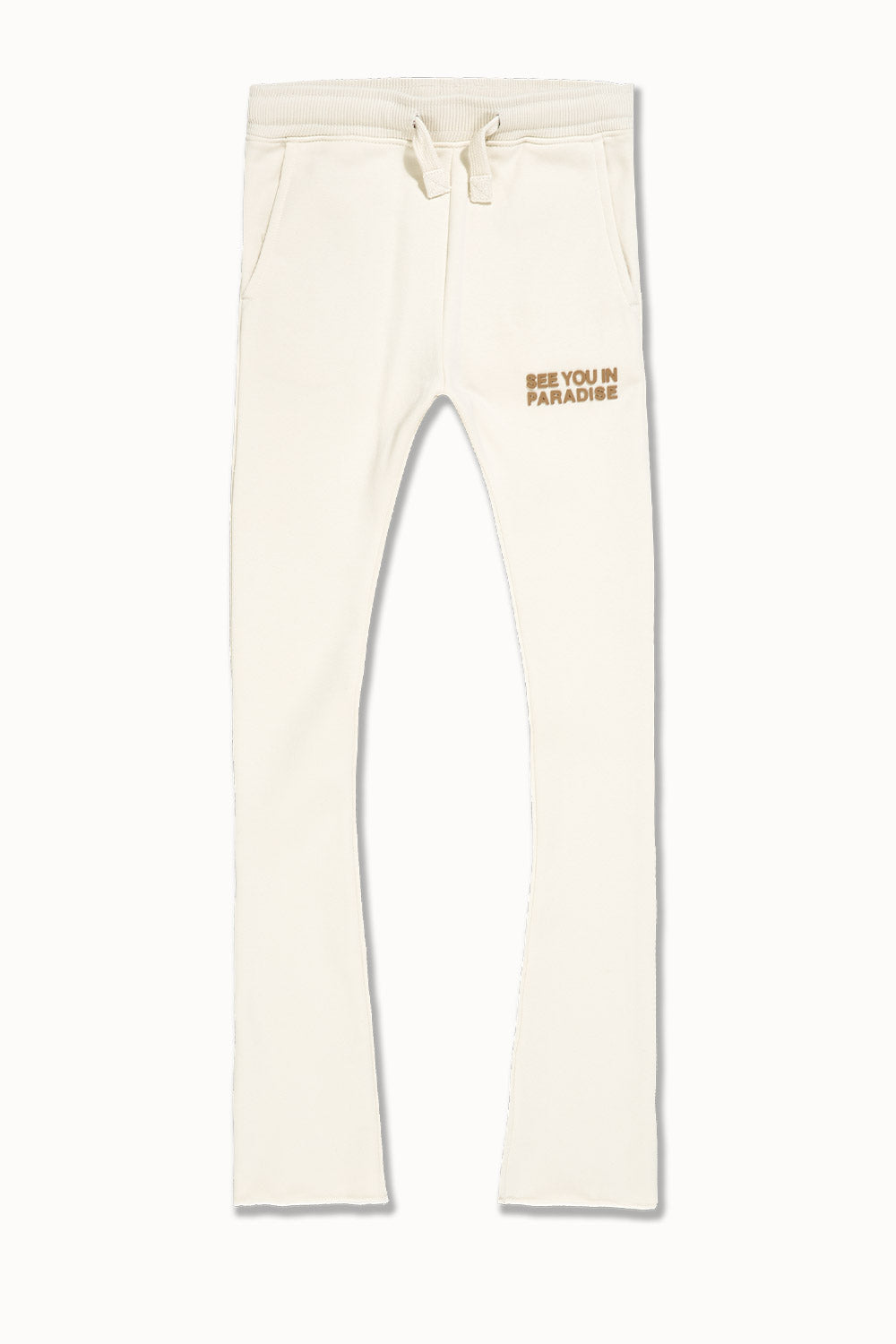 Jordan Craig Kids SYIP Tonal Stacked Sweatpants-Bone