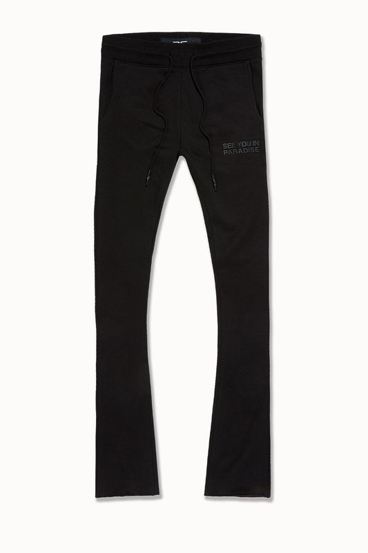 Jordan Craig SYIP Tonal Stacked Sweatpants-Black