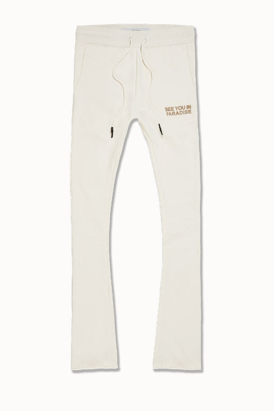 Jordan Craig SYIP Tonal Stacked Sweatpants-Bone