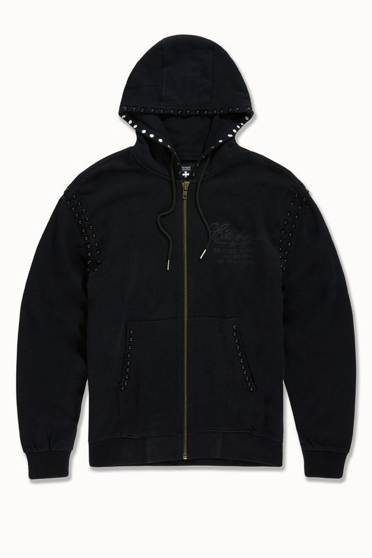 See You In Paradise Icon Zip Up Hoodie - Jet Black