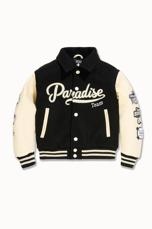 Jordan Craig Kids Paradise Team Varsity Jacket-Black