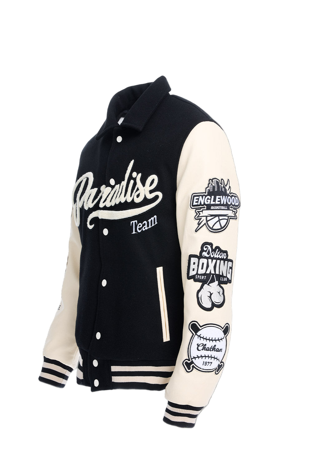 Jordan Craig Paradise Team Varsity Jacket-Black