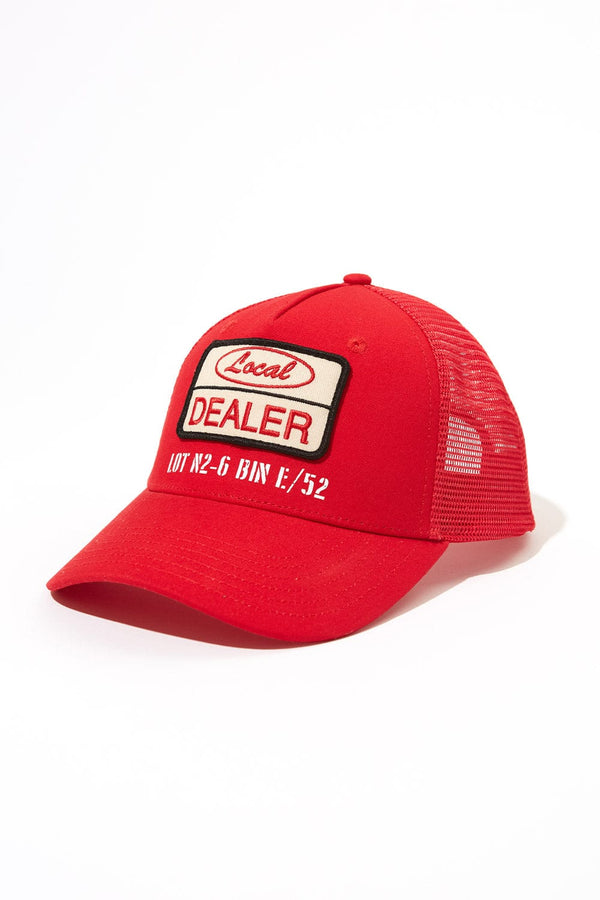 Jordan Craig The Re-Up Trucker Hat-Red