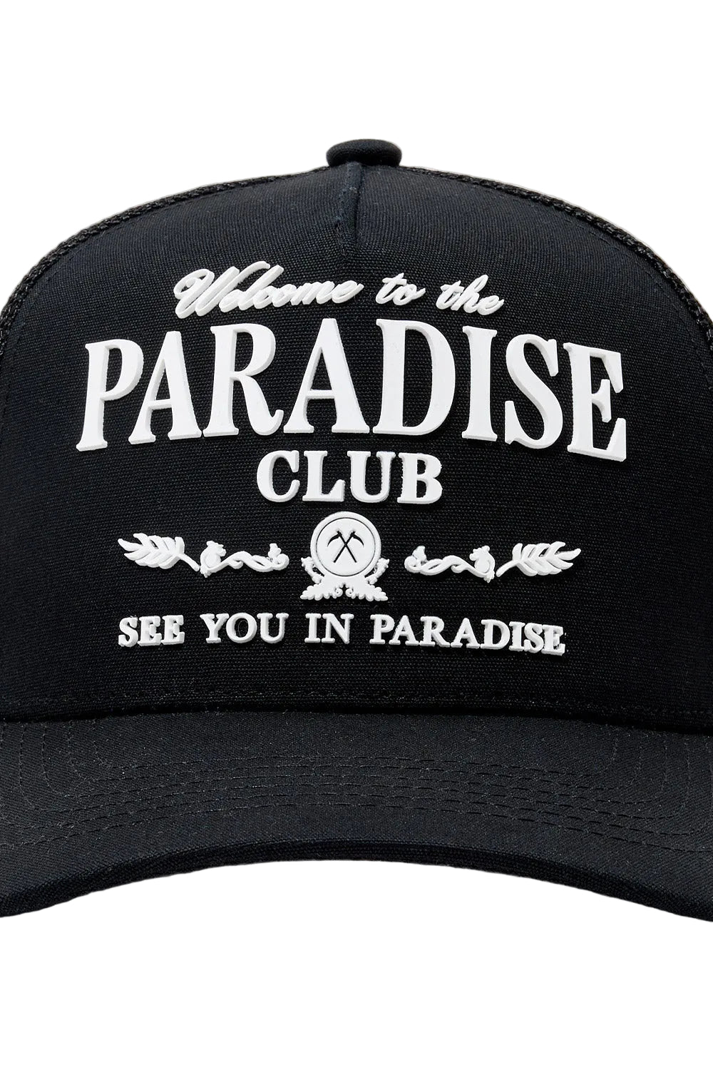 See You In Paradise Club Trucker Hat-Black