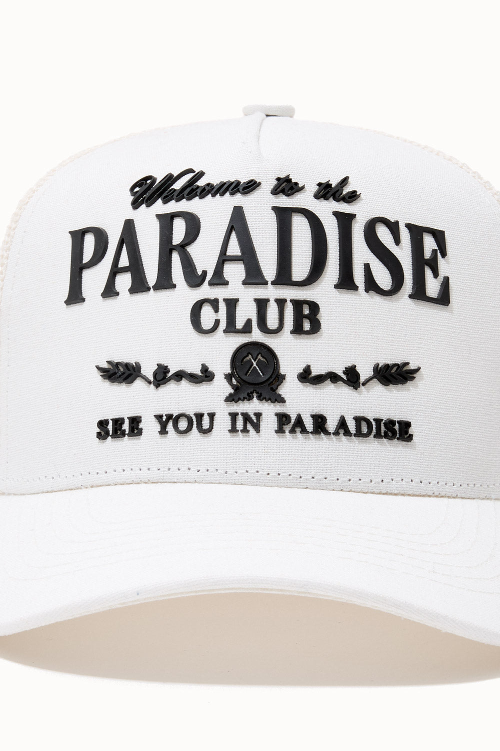 See You In Paradise Club Trucker Hat-White