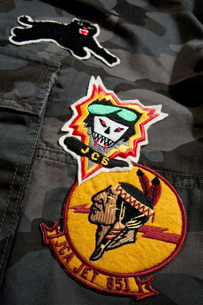 Jordan Craig Retro War Angel Cargo Shorts-Black Camo