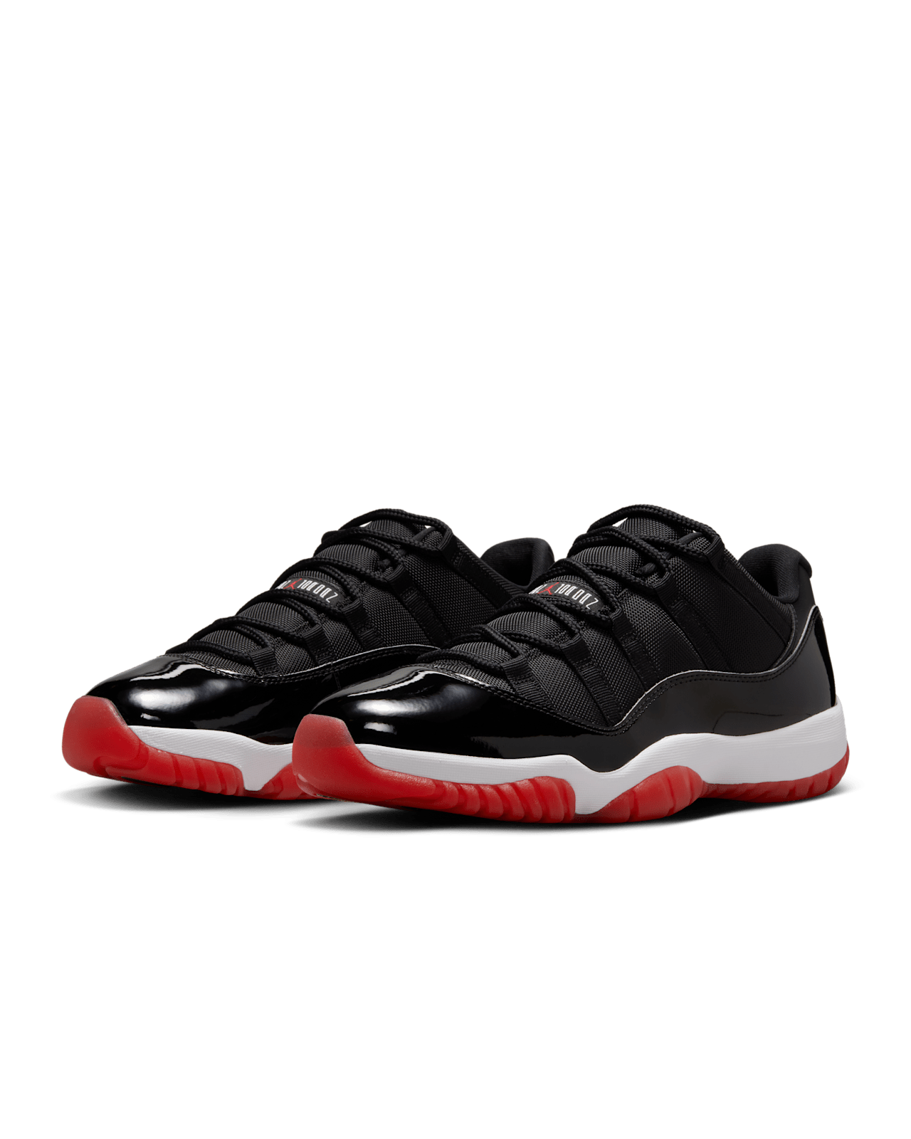 Air Jordan 11 Retro Low 'Bred'-Black/Varsity Red-White
