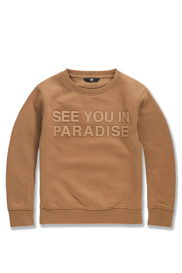 Jordan Craig Paradise Tonal Crewneck Sweatshirt/ Mocha