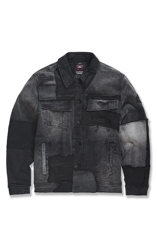 Jordan Craig Lawless Denim Trucker Jacket -Black Shadow