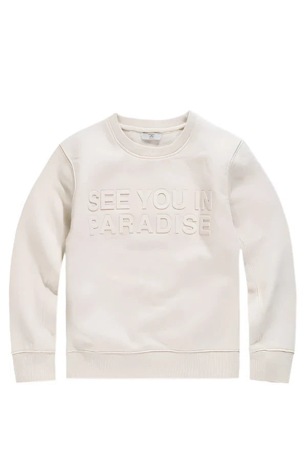 Jordan Craig Paradise Tonal Crewneck Sweatshirt/ Bone