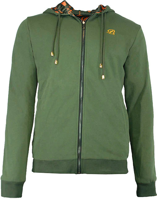 Privilege Society/ Reversible Monogram Hoodie Green