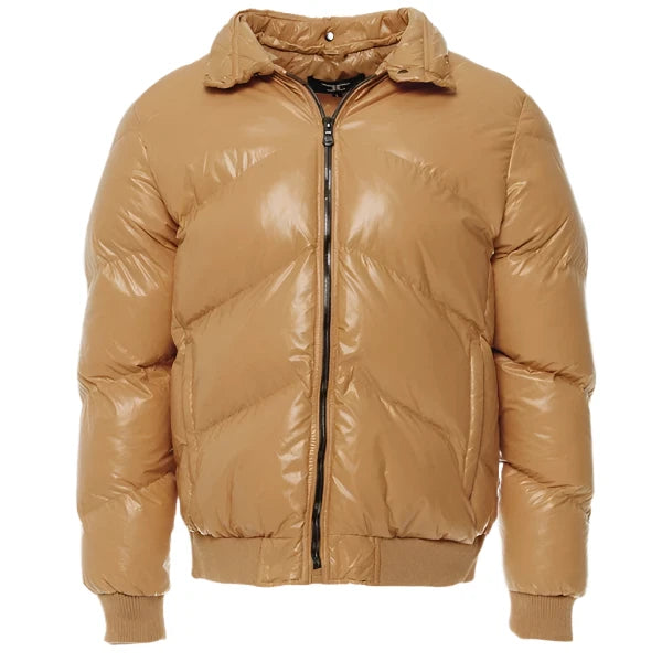 Jordan Craig Shiny Puffer Jacket- Caramel