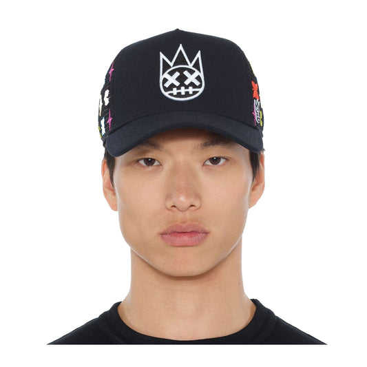 Cult Of Individuality Logo Pattern Hat-Black