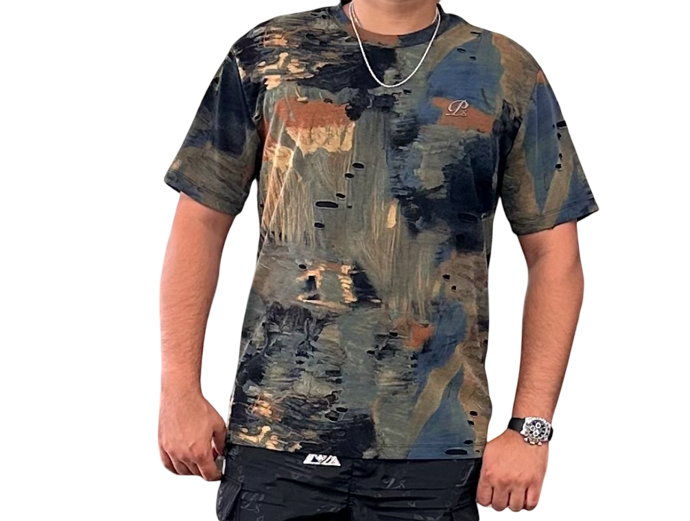 Privilege Society Men's Recon Box Tee-Jungle