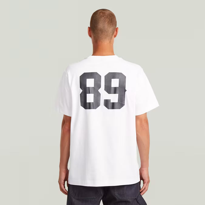 G-Star Raw 89 Back Graphic Loose T-Shirt-White