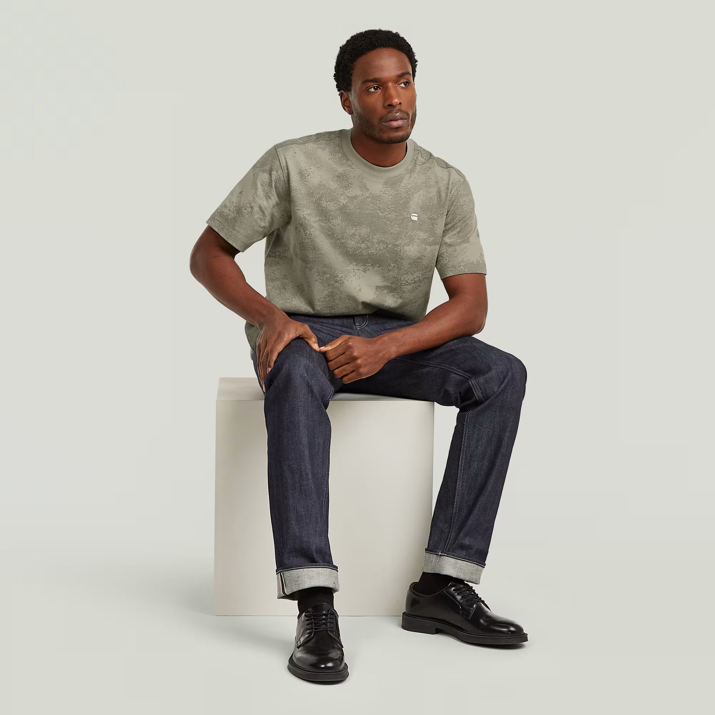 G-Star Raw Allover Print T-Shirt-Elephant Skin