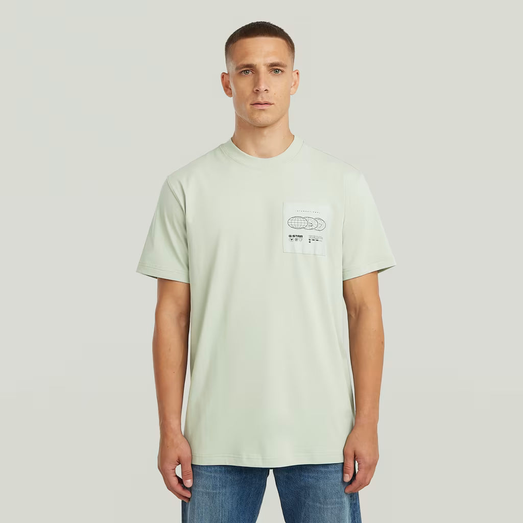 G-Star Raw Applique Graphic T-Shirt-Pale Green