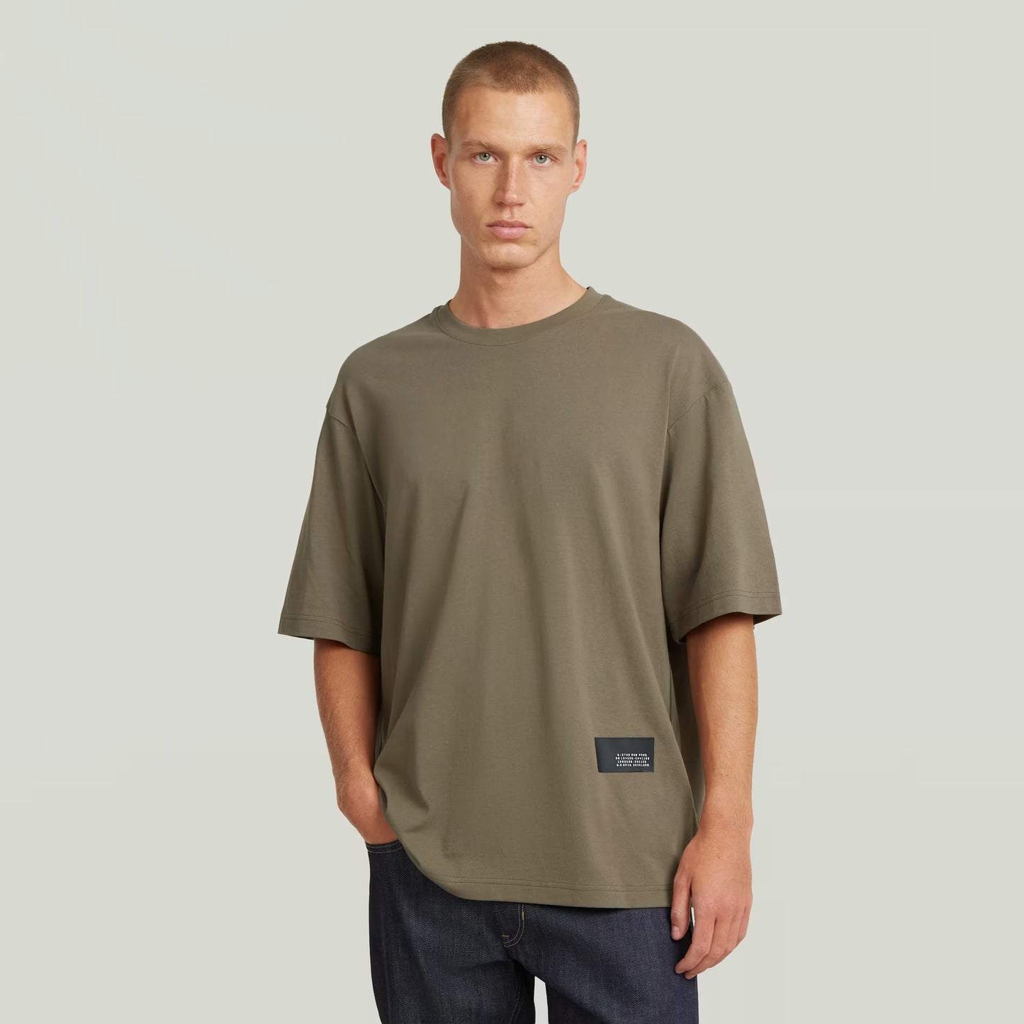 G-Star Raw Badge Boxy T-Shirt - Brown
