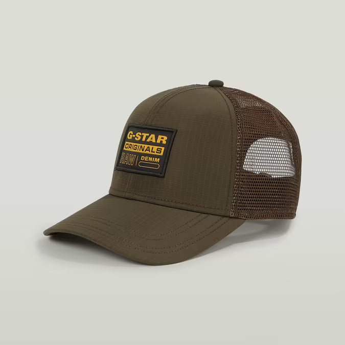 G-Star Baseball Trucker Cap-Brown