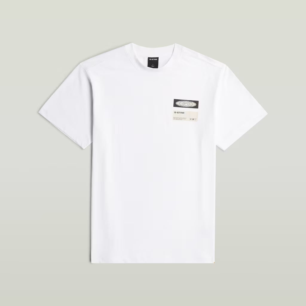 G-Star Raw Box Globe Graphic T-Shirt-White