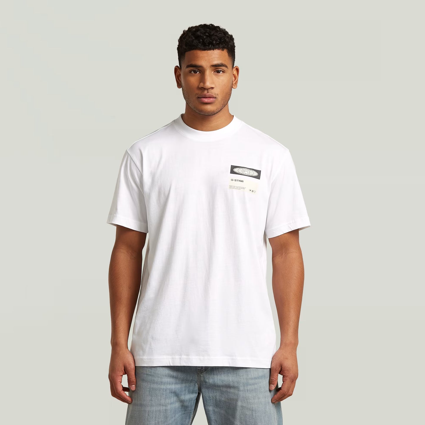G-Star Raw Box Globe Graphic T-Shirt-White